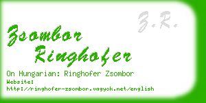 zsombor ringhofer business card